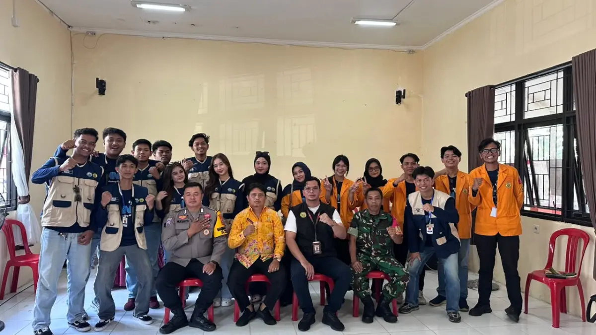 KKN: Sinergi mahasiswa KKN Uniba dengan Polri, TNI, dan Pemkab PPU.(Dok.Humas Polres PPU)