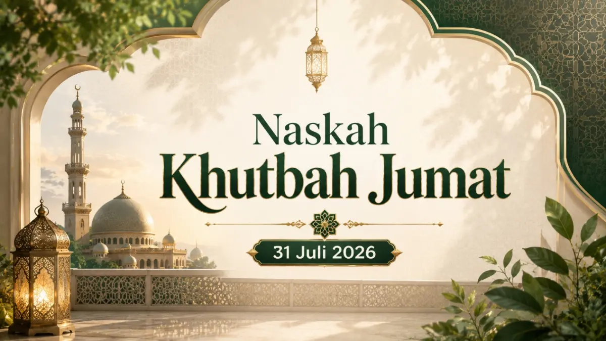 Naskah khutbah Jumat, 31 Juli 2026. (ai/chatgpt)