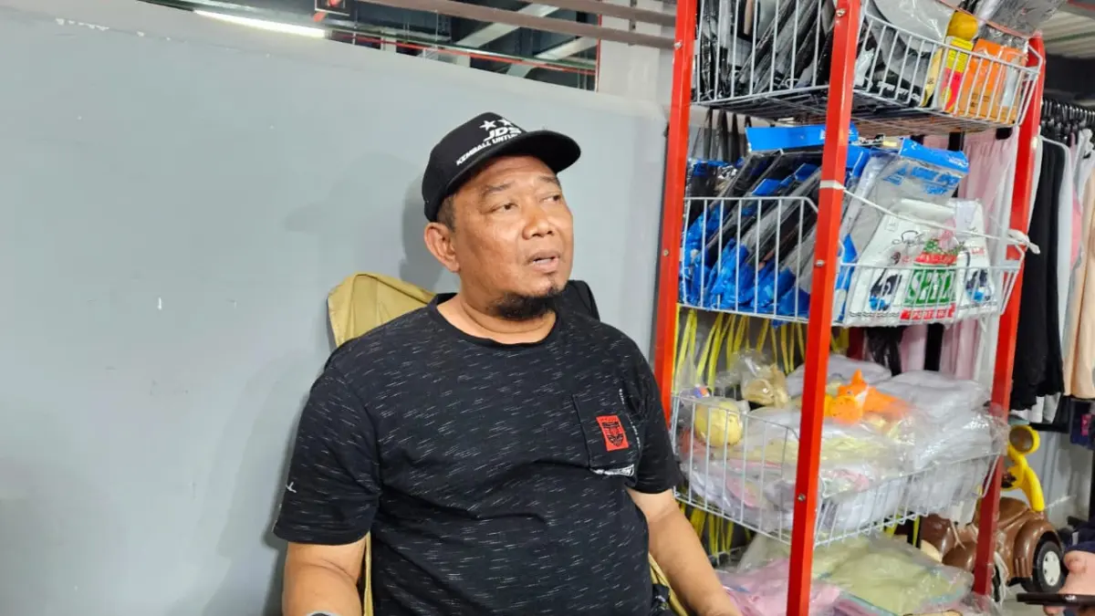 Ketua Forum Pedagang Pasar Pagi, Thoriq Hakim. HAFIZ/KP