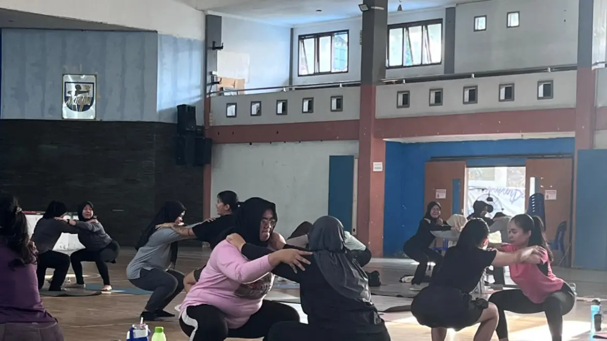 JAGA KEBUGARAN: Women Workout, salah satu program dari komunitas Physical Balikpapan yang rutin dilaksanakan setiap akhir pekan.