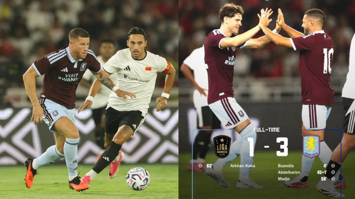 Skor Indonesia All Star vs Aston Villa 1-3, Sabtu, 1 Agustus 2026. (MDesigns_ar/X)