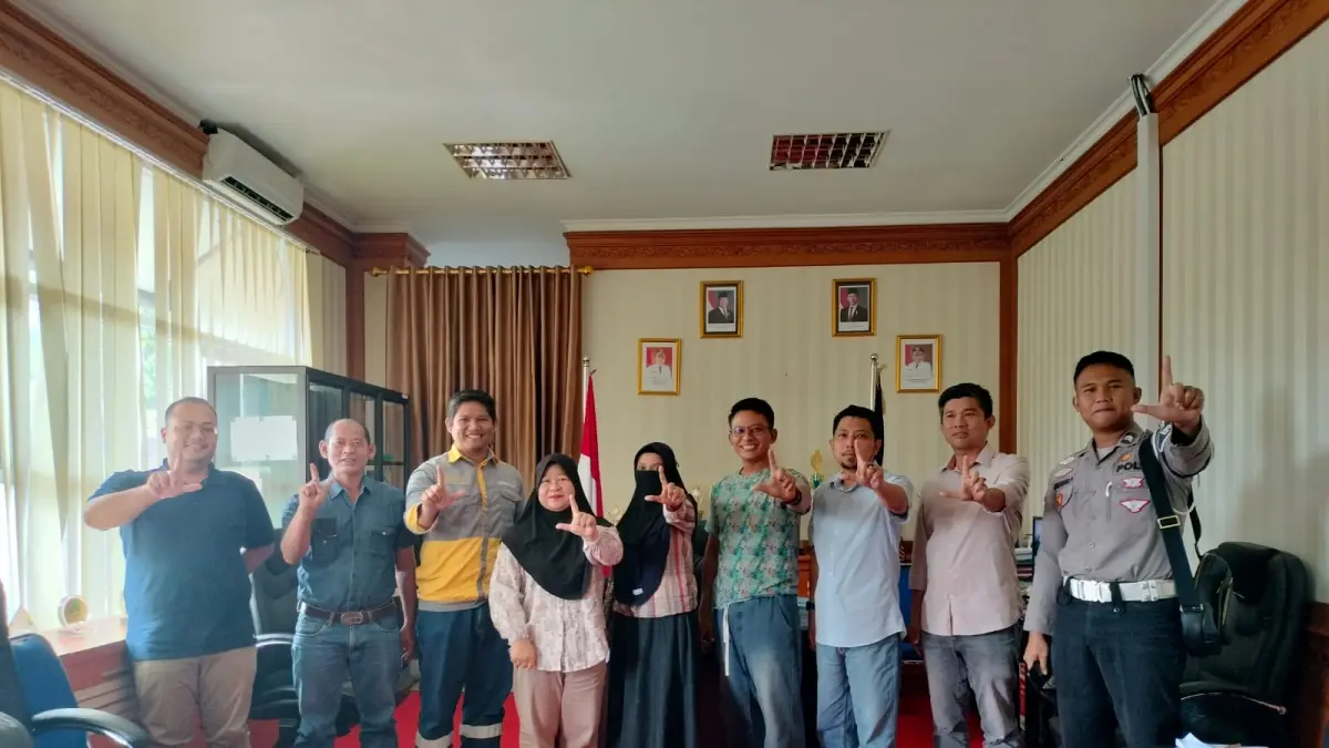 Perwakilan perusahaan melakukan pertemuan dengan Dishub Kubar. (IST)