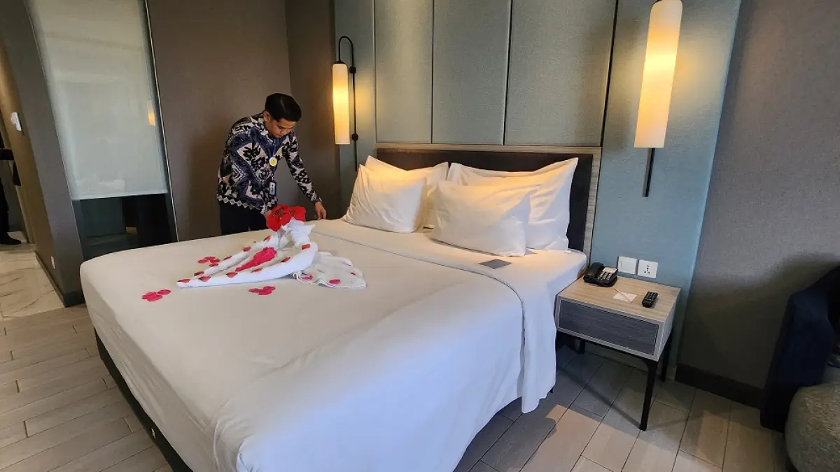 SINYAL POSITIF: Kamar hotel semakin banyak yang terisi, mengindikasikan aktivitas perjalanan dinas, bisnis, maupun wisata mulai bergairah.