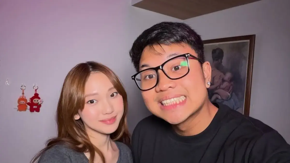 Youtuber Bigmo bersama Julia Prastini.