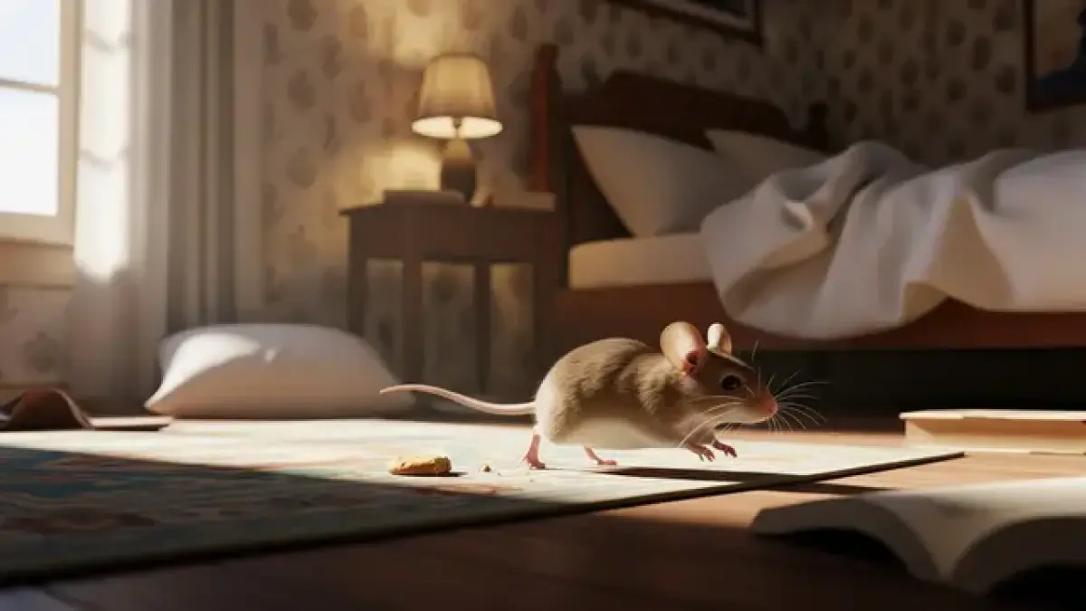 Ilustrasi tikus masuk kamar.