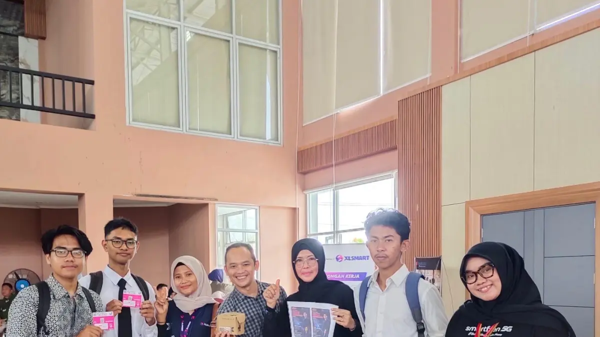 Salah satu stan XLSMART yang langsung mengeksekusi kandidat pencaker dalam Job Fair di PPU