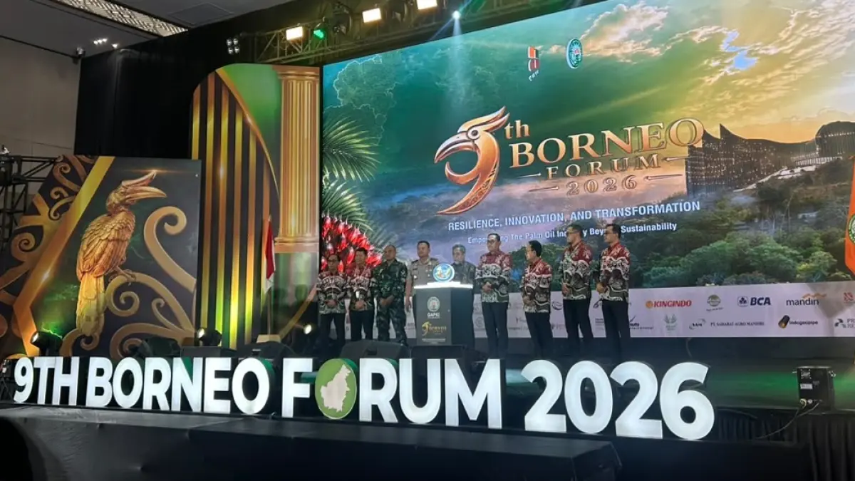 SAMAKAN PERSEPSI: Borneo Palm Oil Forum 2026 bertema “Resilience, Innovation, and Transformation: Empowering the Palm Oil Industry Beyond Sustainability” digelar Gabungan Pengusaha Kelapa Sawit Indonesia (GAPKI) Kalimantan Timur di Platinum Hotel & Convention Hall Balikpapan, Kamis (6/8).