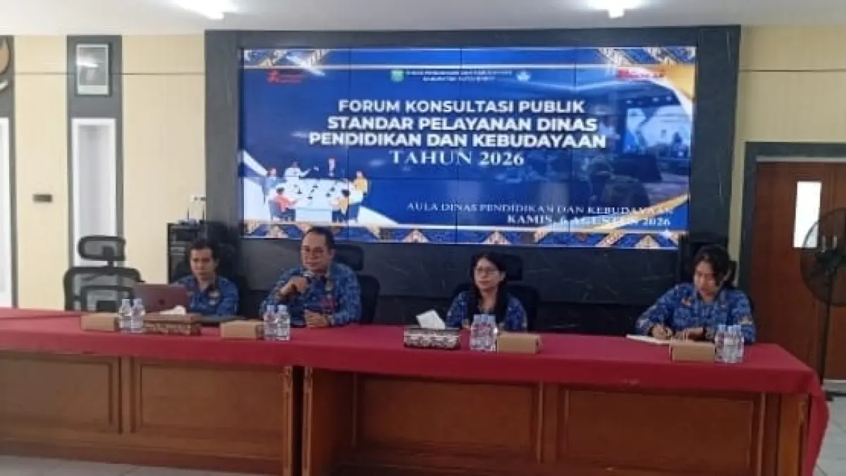 Forum komunikasi publik yang digelar Dinas Pendidikan dan Kebudayaan Kutai Barat.&nbsp;