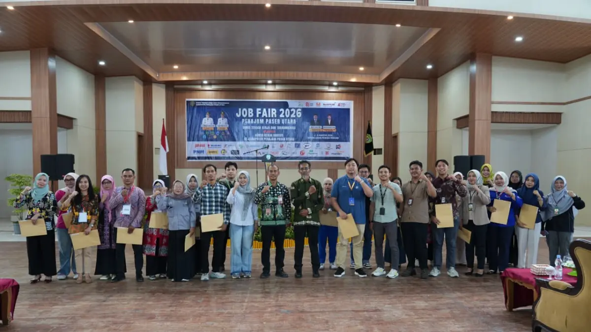 Job Fair 2026 yang diinisiasi oleh Disnakertrans PPU resmi ditutup, Kamis (6/8/2026).