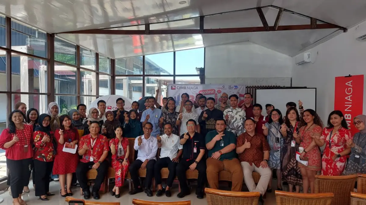 NGOBROL BISNIS: CIMB Niaga menggelar acara bincang ringan bersama pebisnis yang tergabung dalam BPC Hipmi Balikpapan, Kamis (6/8). (OKTAVIA MEGARIA/KP)