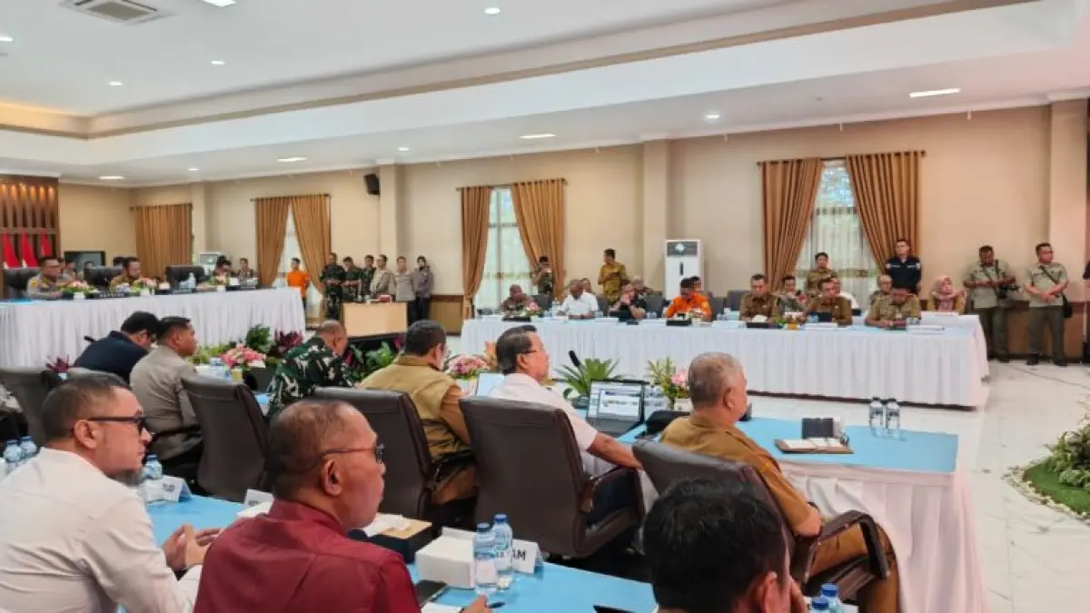 RAKORDA: Rapat koordinasi (Rakorda) pencegahan dan penanganan kebakaran hutan dan lahan (Karhutla) guna menghadapi ancaman karhutla digelar di Polda Kaltim.