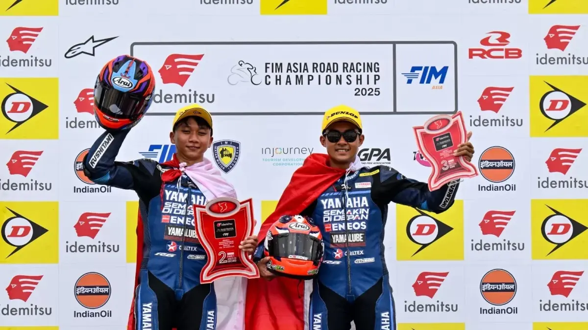 &nbsp;

BANGGA: Prestasi Rider Tim Yamaha Racing Indonesia diraih melalui Wahyu Nugroho yang finish ke-2 dan M Faerozi (3) dalam seri 4 ARRC 2026.