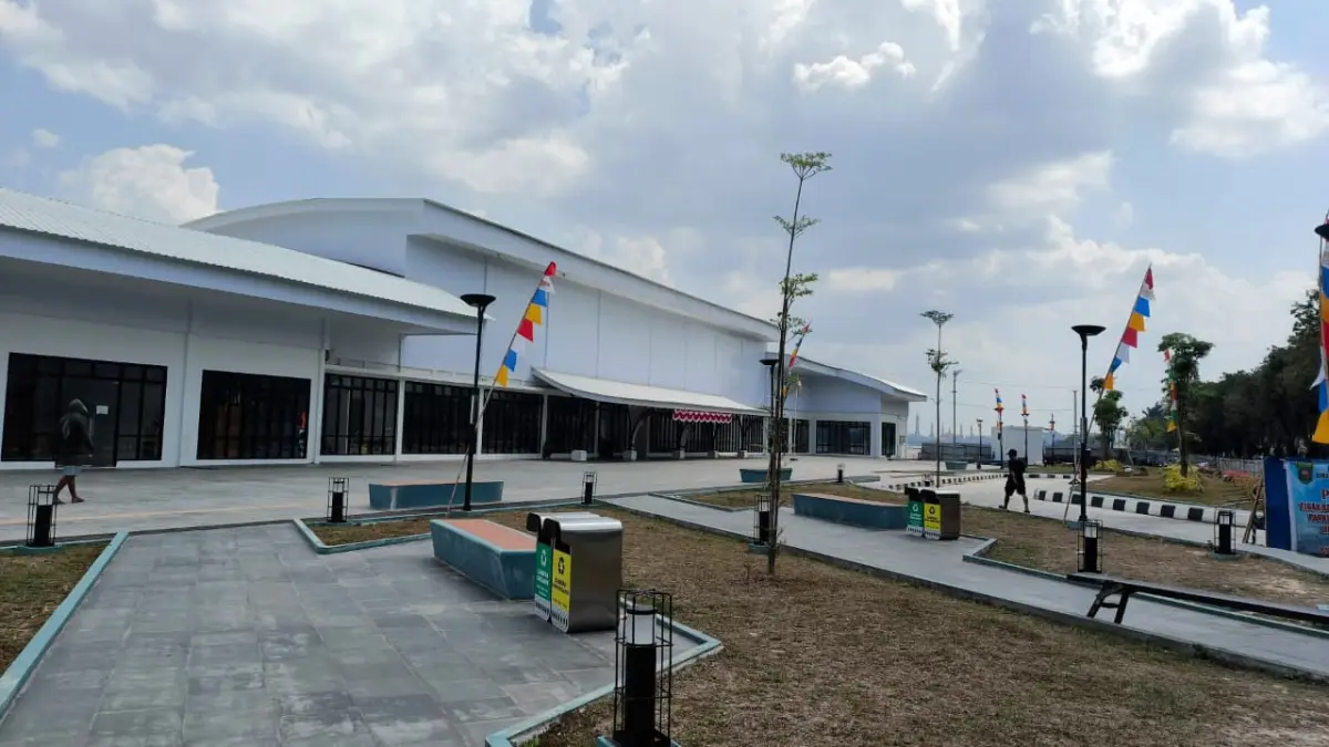 BERUBAH: Teras Samarinda Tahap II ditargetkan dibuka pada 1 September 2026 setelah masa pemeliharaan proyek berakhir. HAFIZ/KP