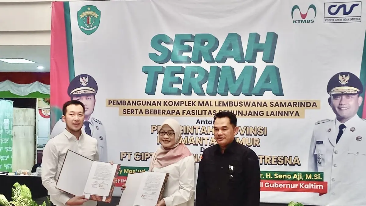 Setelah 30 tahun dikelola PT Cipta Sumina Indah Satresna (CSIS) dengan skema Hak Guna Bangunan (HGB), Mal Lembuswana akhirnya resmi kembali ke pangkuan Pemprov Kaltim, Jumat (7/8). (FOTO/EKO PRALISTIO)