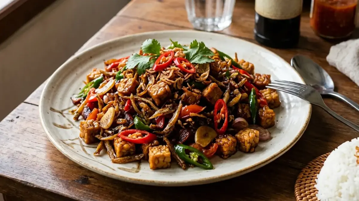 Resep tempe oseng teri.