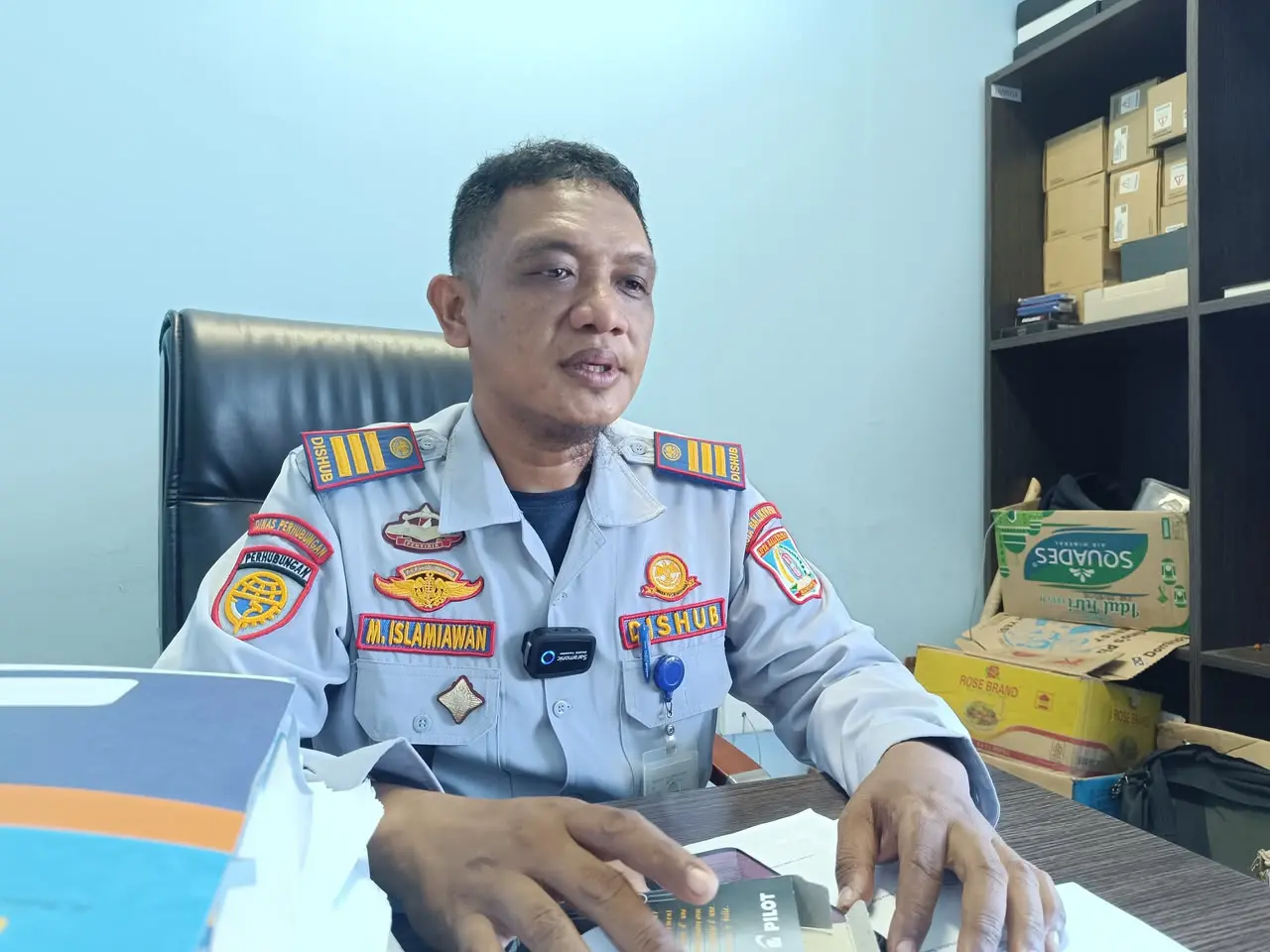 Kepala Seksi Pengendalian dan Operasional (Dalops) Dishub Balikpapan, Muhammad Islamiawan, (AINUR/KP)