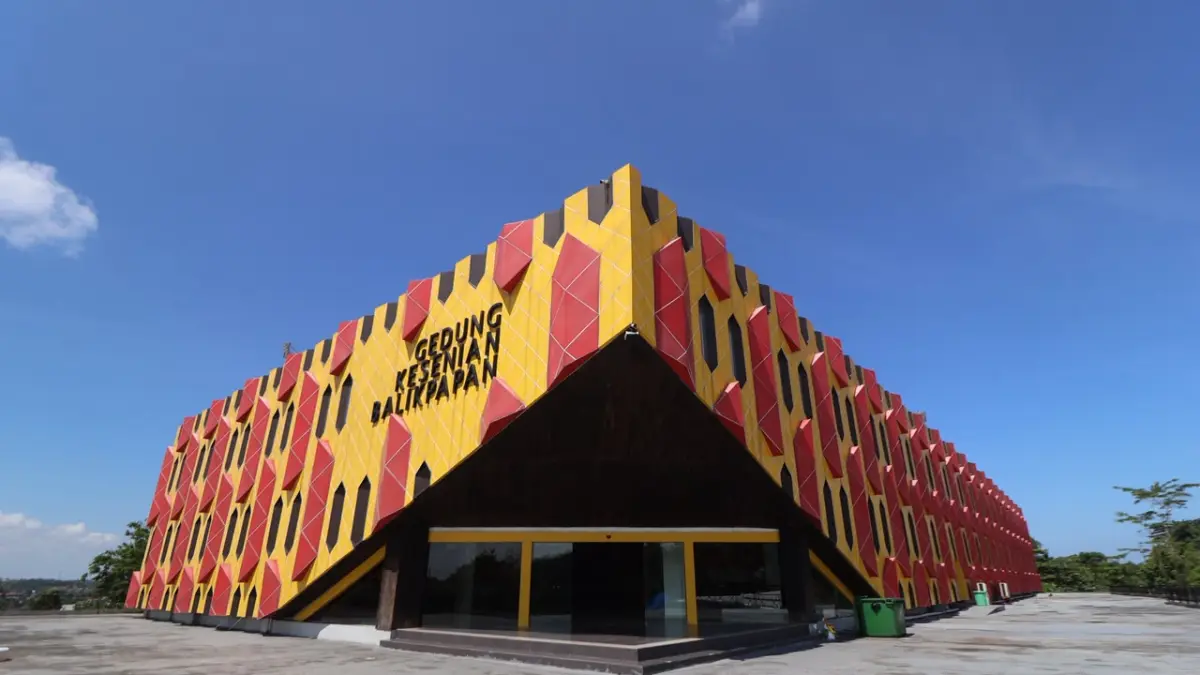 OPSI LOKASI MUSEUM: Tampilan Gedung Kesenian Balikpapan yang bisa menjadi opsi lokasi museum sejarah daerah pertama di Kota Minyak. Pemerintah Kota Balikpapan berencana merevitalisasi sebagian ruangan pada 2028 mendatang. ANGGI PRADITHA/KP