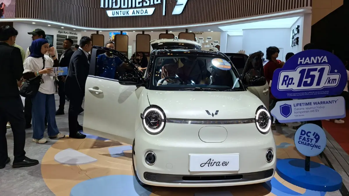 Aira ev menjadi model Wuling dengan SPK dan aktivitas test drive tertinggi selama GIIAS 2026. (Foto: Istimewa)