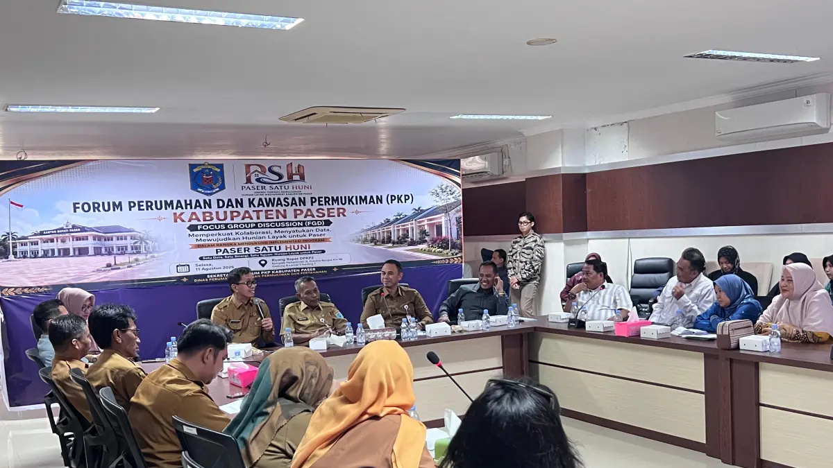 CARI SOLUSI: Forum Perumahan dan Kawasan Permukiman digelar DPKPP Kabupaten Paser, Selasa (11/8).