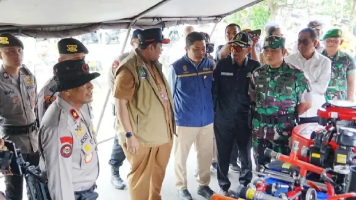 PERALATAN: Sejumlah peralatan pendukung kebakaran hutan dan lahan termasuk SAR dalam siaga Karhutla.