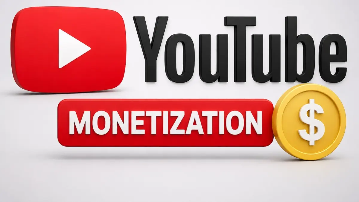 Ilustrasi monetisasi YouTube.