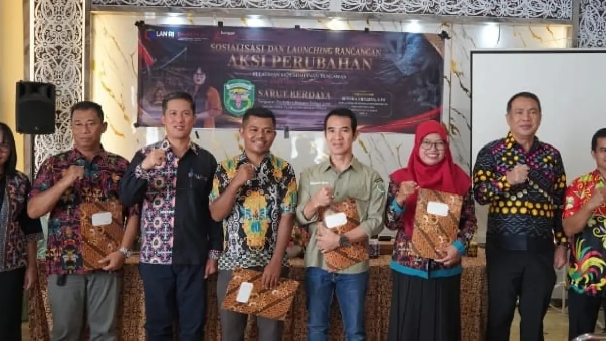Kegiatan peluncurkan aksi perubahan pelatihan kepemimpinan pengawas angkatan I tahun 2026 bertajuk “Sarut Berdaya" penguatan pendidikan berbasis budaya lokal melalui kelas sarut di Kecamatan Damai. 
