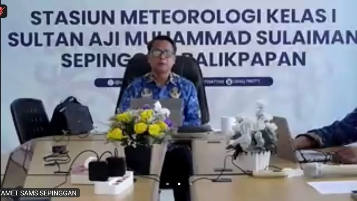 Kepala BMKG Stasiun Meteorologi SAMS Sepinggan Balikpapan Djoko Sumardiono 
