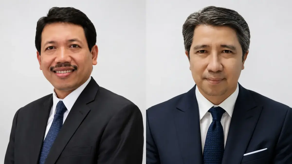 M. Anwar Bashori (kiri) dan Solikin M Juhro.(Dok.BI)