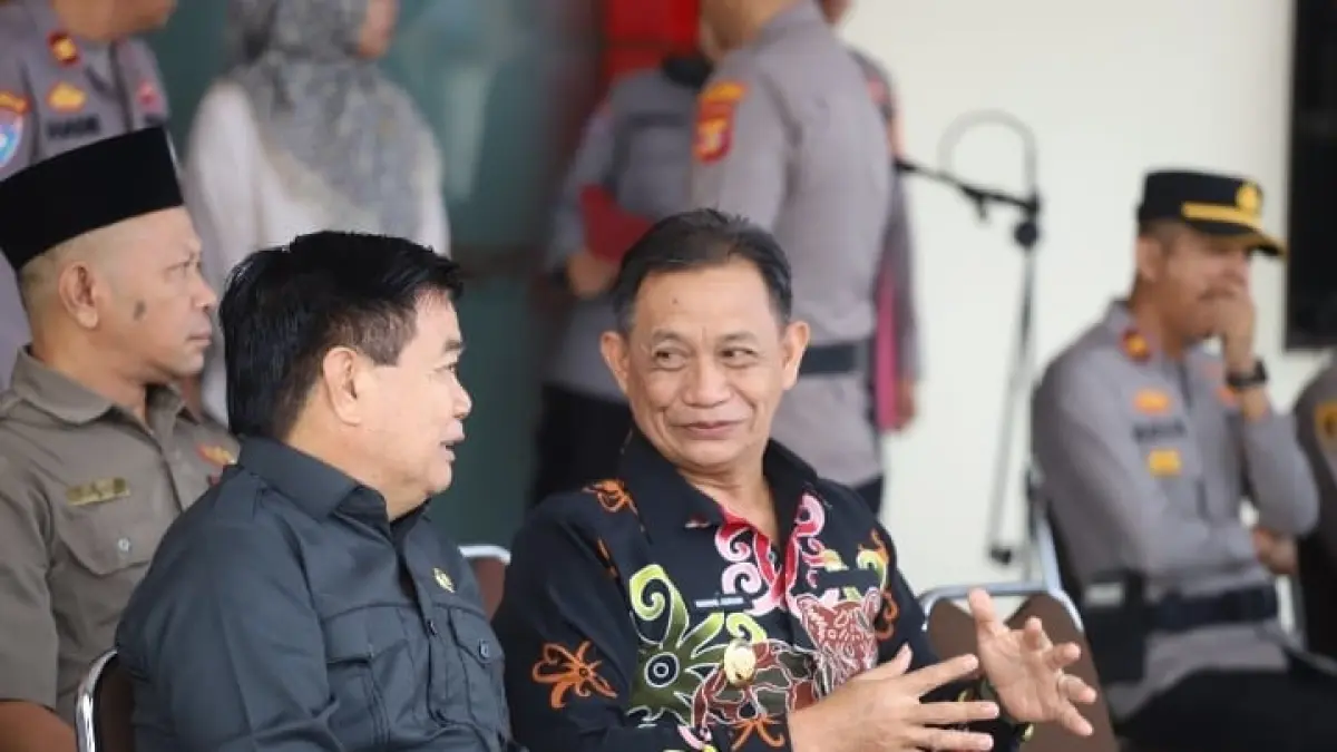 Wabup Kubar Nanang Adriani menghadiri apel gelar Satkamling di Polres Kubar. (IST)