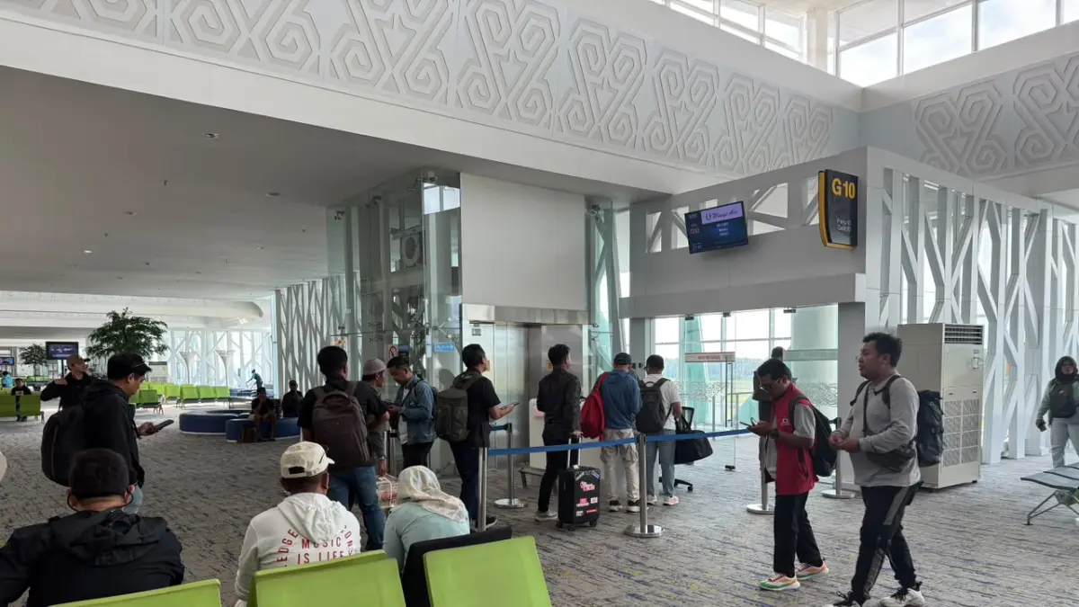 DOMESTIK: Bandara Sepinggan Balikpapan mencatat 142.021 penumpang atau 72,56 persen dari total penumpang pada Juni.