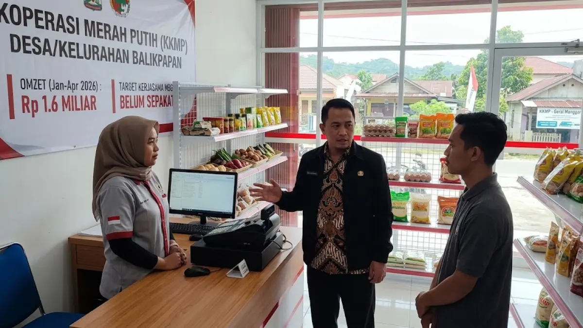 Ilustrasi anggota DPRD Kota Balikpapan menyoroti omzet KKMP.(generate ai)