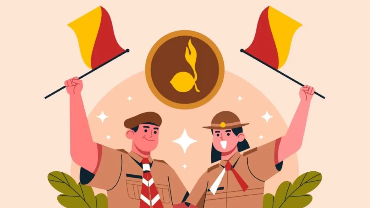 Ilustrasi Hari Pramuka.