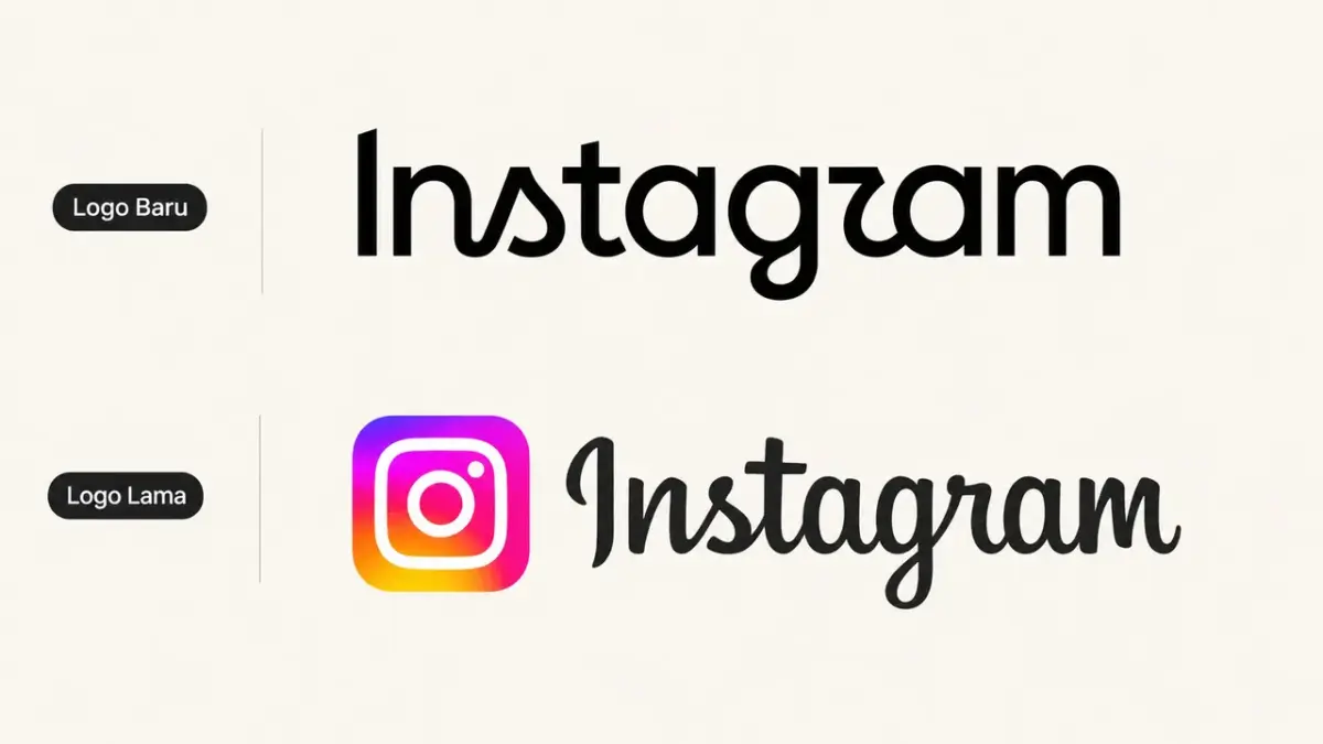 Logo baru Instagram yang kini menuai kritik.(IST)