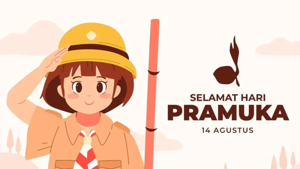 Rayakan Hari Pramuka dengan ucapan. 