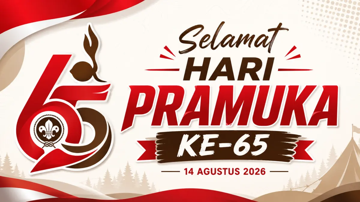 Ucapan selamat Hari Pramuka 2026, Jumat, 14 Agustus 2026. (ai/chatgpt)