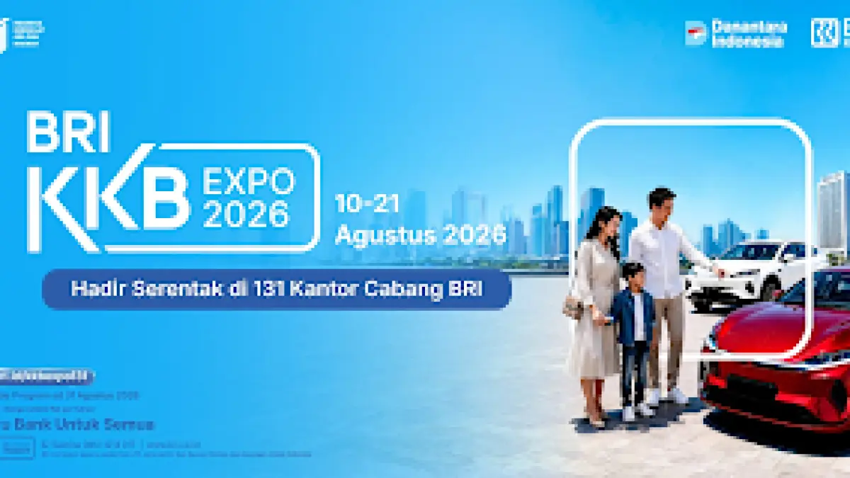 PT Bank Rakyat Indonesia (Persero) Tbk bersama BRI Finance menggelar pameran otomotif serentak di 131 Kantor Cabang BRI se-Indonesia pada 10–21 Agustus 2026. Ajang ini menghadirkan promo suku bunga flat mulai 1,81 persen per tahun, pilihan tenor hingga 5 tahun, hadiah saldo BRIZZI Rp500 ribu, serta kemudahan akses kredit kendaraan listrik.