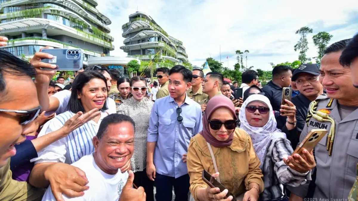 Wapres Gibran Rakabuming Raka saat berkunjung ke IKN.