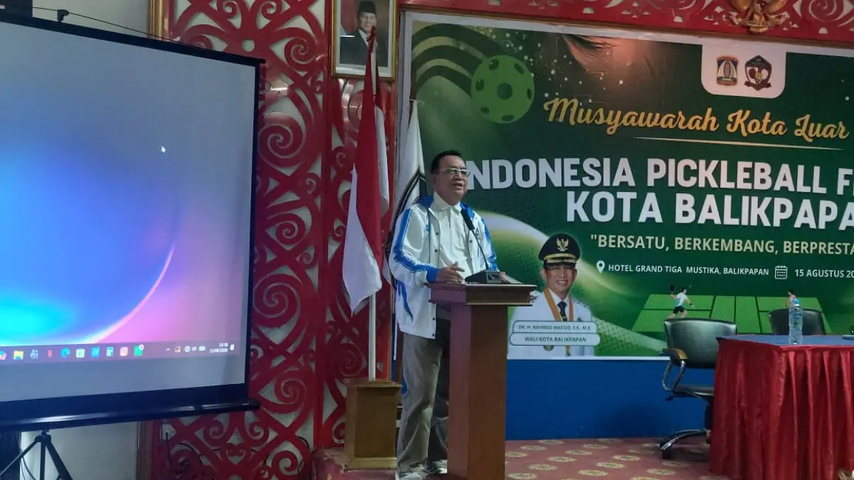 BIDIK: Ketua IPF Balikpapan Sofyan, tegaskan bidik gelar juara umum di Porprov Paser. (OKTAVIA MEGARIA/KP)