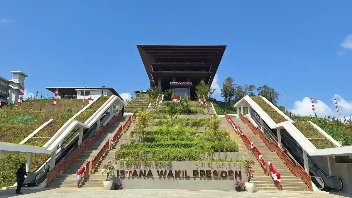 Istana Wapres di IKN yang dibuka untuk umum pada 15-17 Agustus 2026. Dari area balkon, masyarakat dapat melihat panorama kawasan IKN. (Ist)