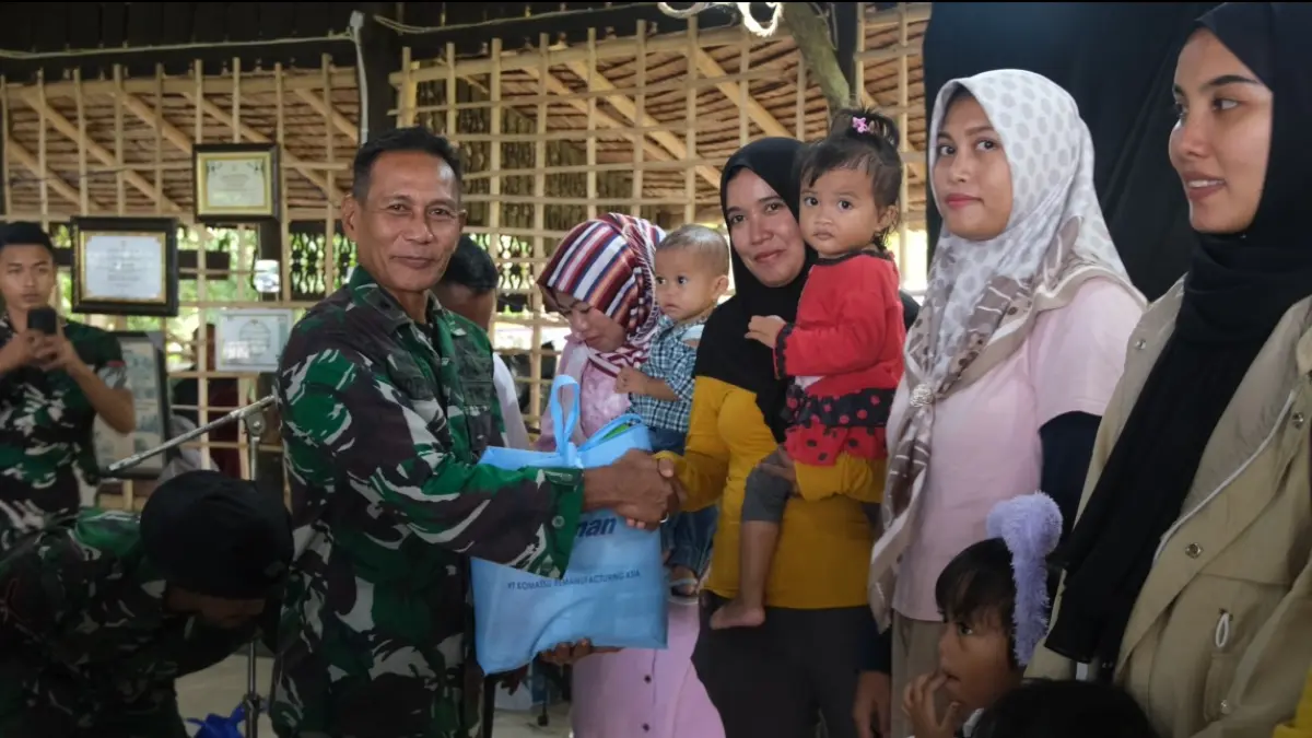 BANTUAN: Kodim 0905/Balikpapan turut membantu penanganan stunting melalui sinergi dengan pemerintah daerah dan instansi teknis terkait.