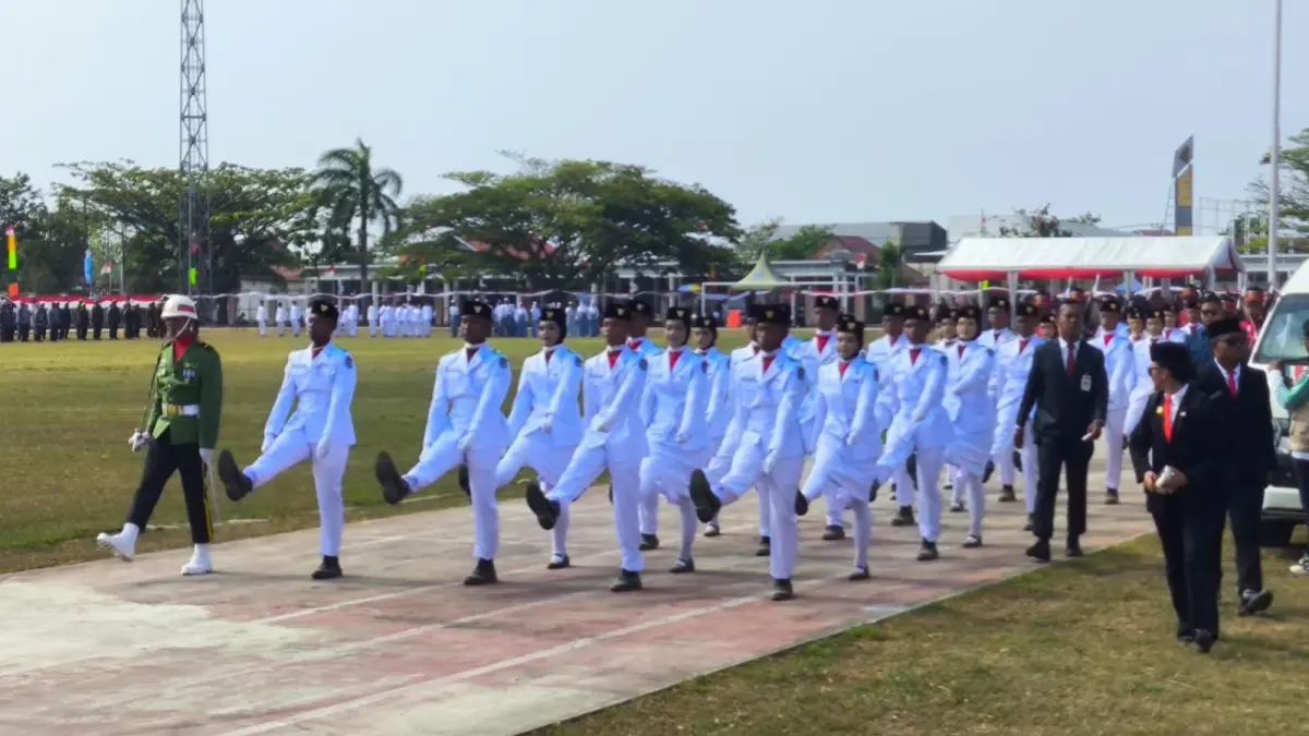 Paskibraka Bontang bakal mendapat hadiah untuk pergi ke Kampung Inggris di Bogor. (FOTO ADIEL KUNDHARA/KP)