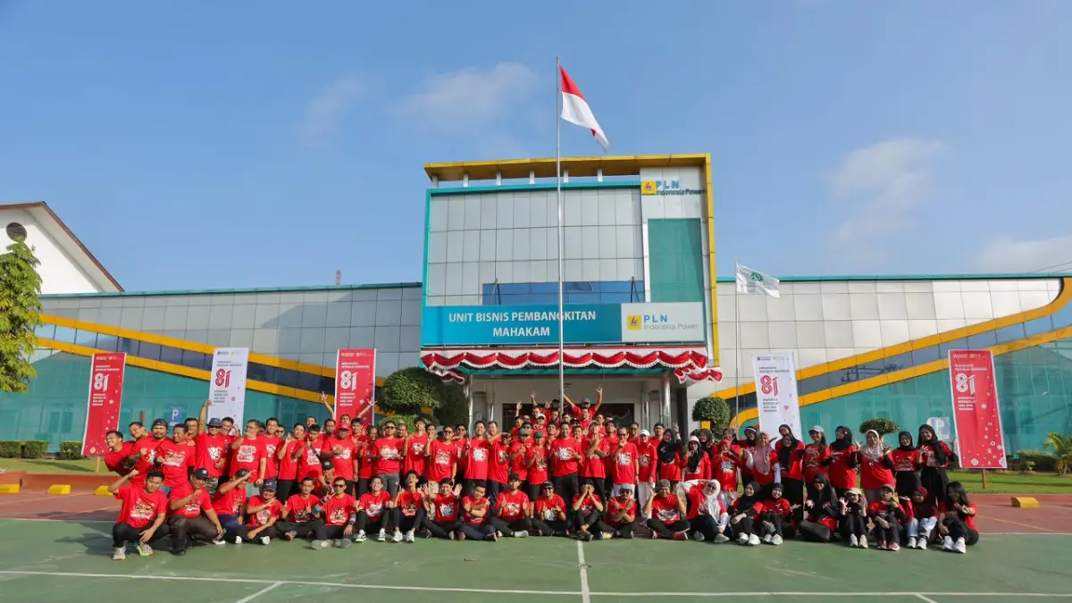 RAYAKAN: Karyawan PLN Indonesia Power UBP Mahakam rayakan HUT kemerdekaan dengan berbagai lomba.