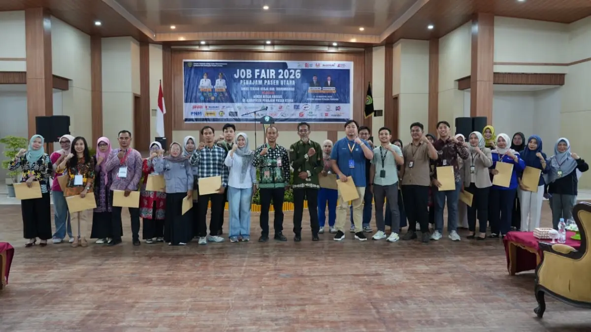 DINANTIKAN: Disnakertrans PPU mengklaim efektivitas dan kemeriahan acara Job Fair 2026 meningkat dibandingkan tahun sebelumnya. IST/KP