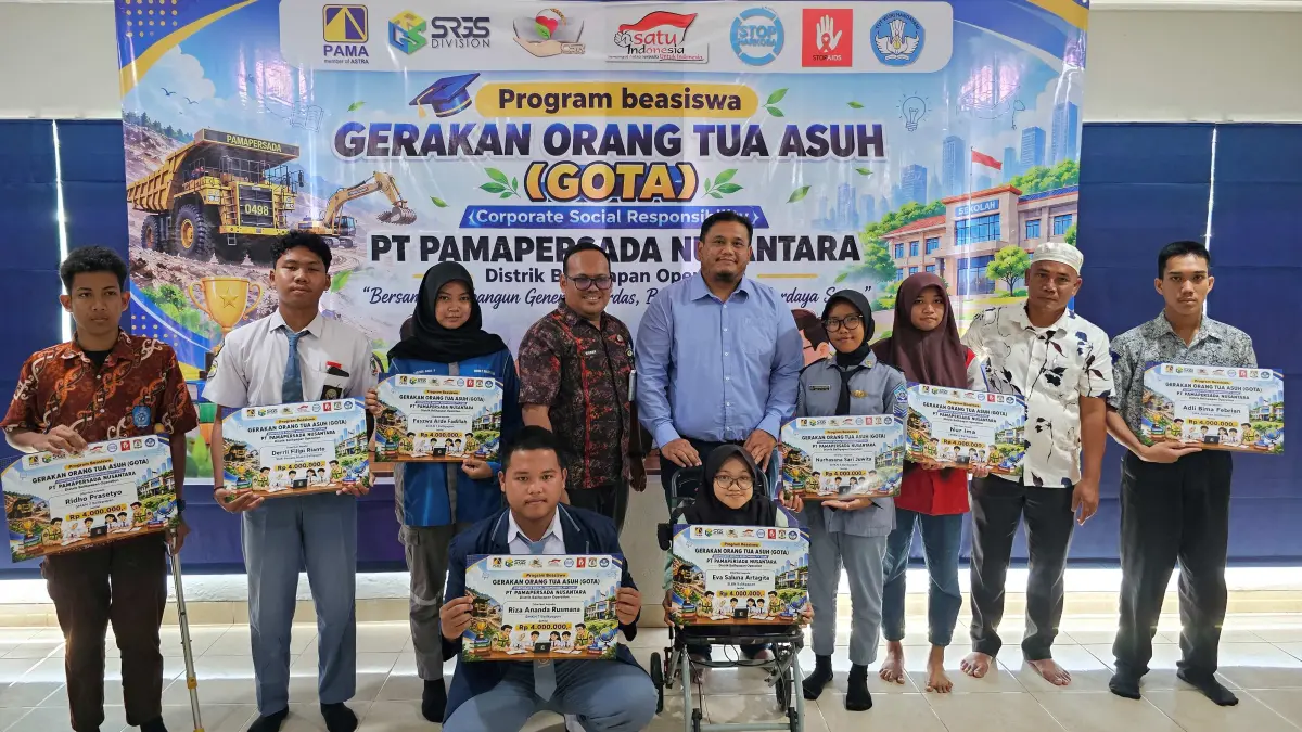 PAMA yang memberikan beasiswa kepada para siswa hingga mahasiswa S-1.