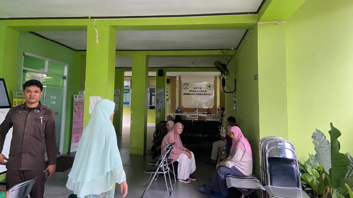 Puskesmas Gunung Samarinda yang mengejar target capaian CKG. (FOTO AINUR/KP)