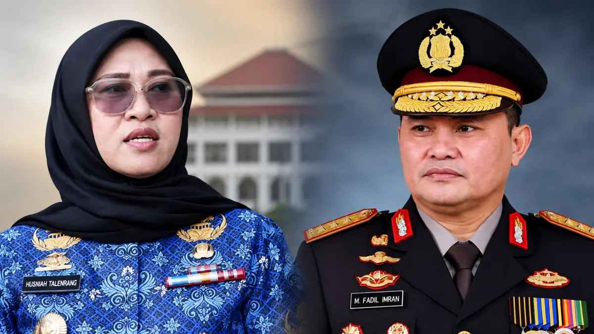 Sitti Husniah Talenrang dan Komjen Pol (Purn) Mohammad Fadil Imran.