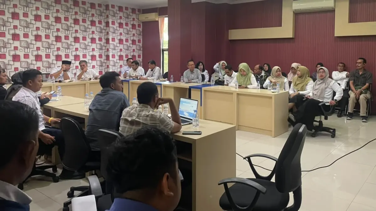 Kecamatan Balikpapan Selatan mematangkan persiapan peluncuran CFD dan jalan sehat. (FOTO M TAUFIK/KP)