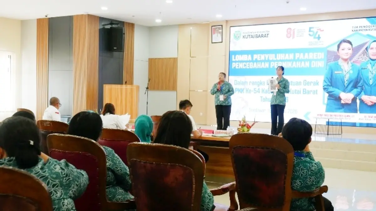 KELUARGA BERPERAN: Lomba Penyuluhan PAAREDI TP PKK Kabupaten Kutai Barat digelar sebagai bagian dari rangkaian HKG PKK ke-54.&nbsp;