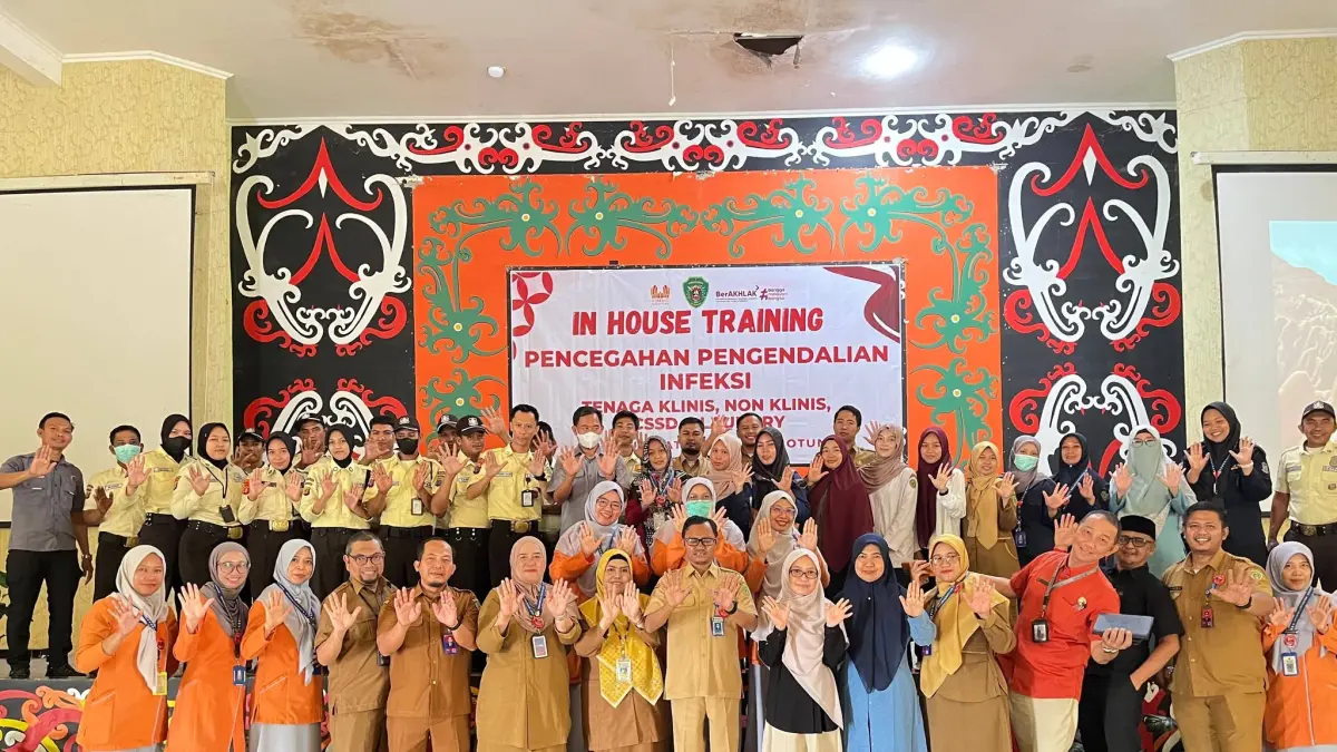 PELATIHAN: RSUD RAPB PPU mengggelar pelatihan pencegahan infeksi bagi tenaga medis dan nonmedis untuk perkuat budaya keselamatan pasien dan mutu layanan.(IST)