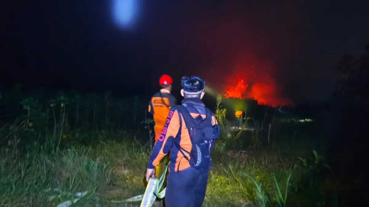 SEMAKIN BAHAYA: Karhutla di Kabupaten Paser terus meningkat pada Agustus ini, dan asap serta abunya mulai bertebaran di banyak titik.&nbsp;